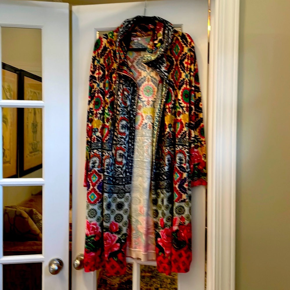 Johnny Was Schell Printed Duster, Large